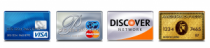 We Accept All Major Credit Cards