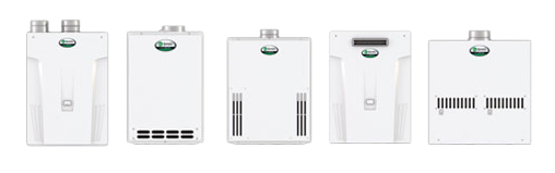 AO Smith tankless water heaters ready for installation in North Miami Beach, FL